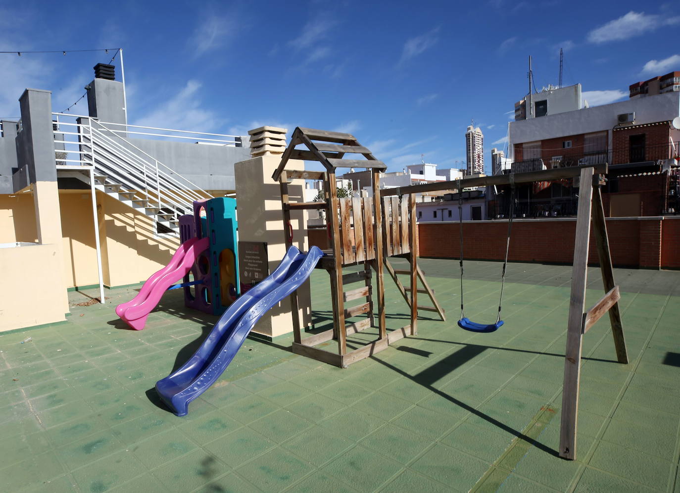 Hoteles vacíos en Benidorm. 