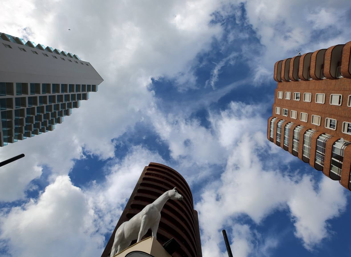 Hoteles vacíos en Benidorm. 