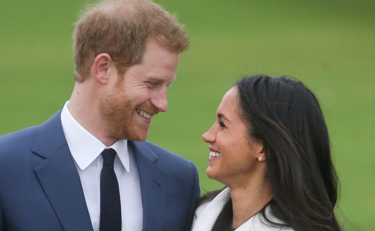 Meghan Markle y el príncipe Harry. 