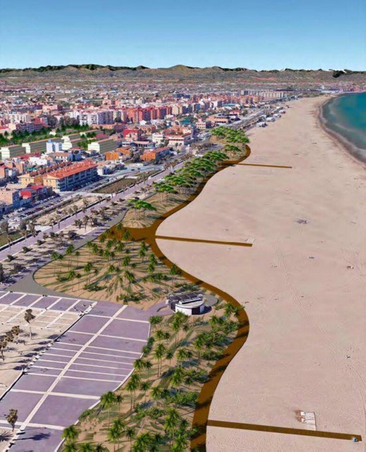 Recreación del nuevo paseo marítimo. ayto-valencia