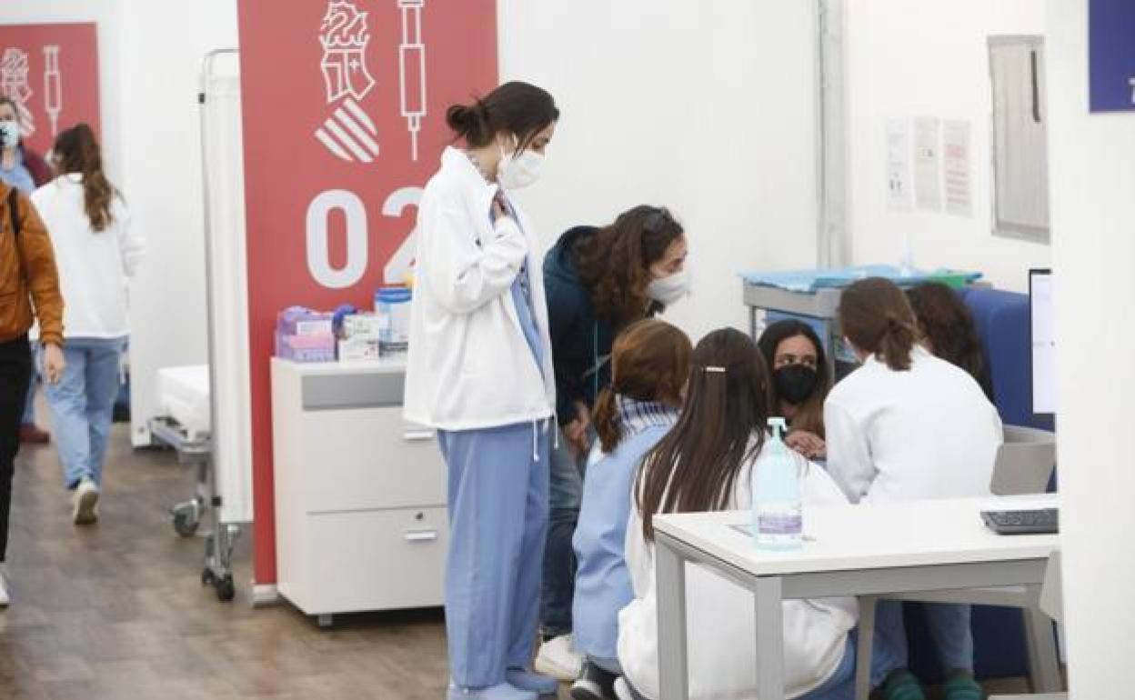 Vacunación del profesorado en Valencia.