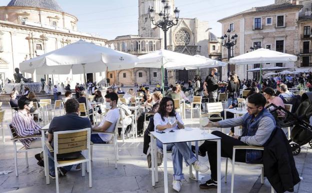 Terazas en Valencia. 