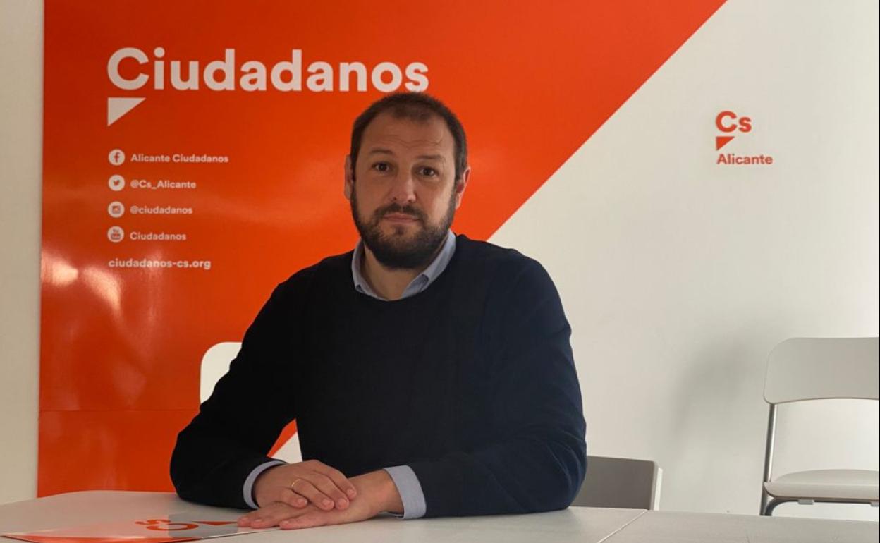 El nuevo coordinador de Cs en Alicante, Miguel Ángel Sánchez. 