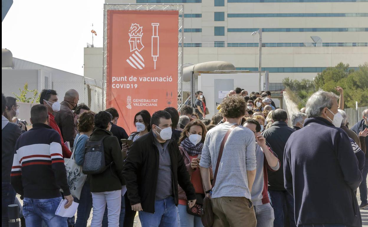 Vacunación en Valencia. 