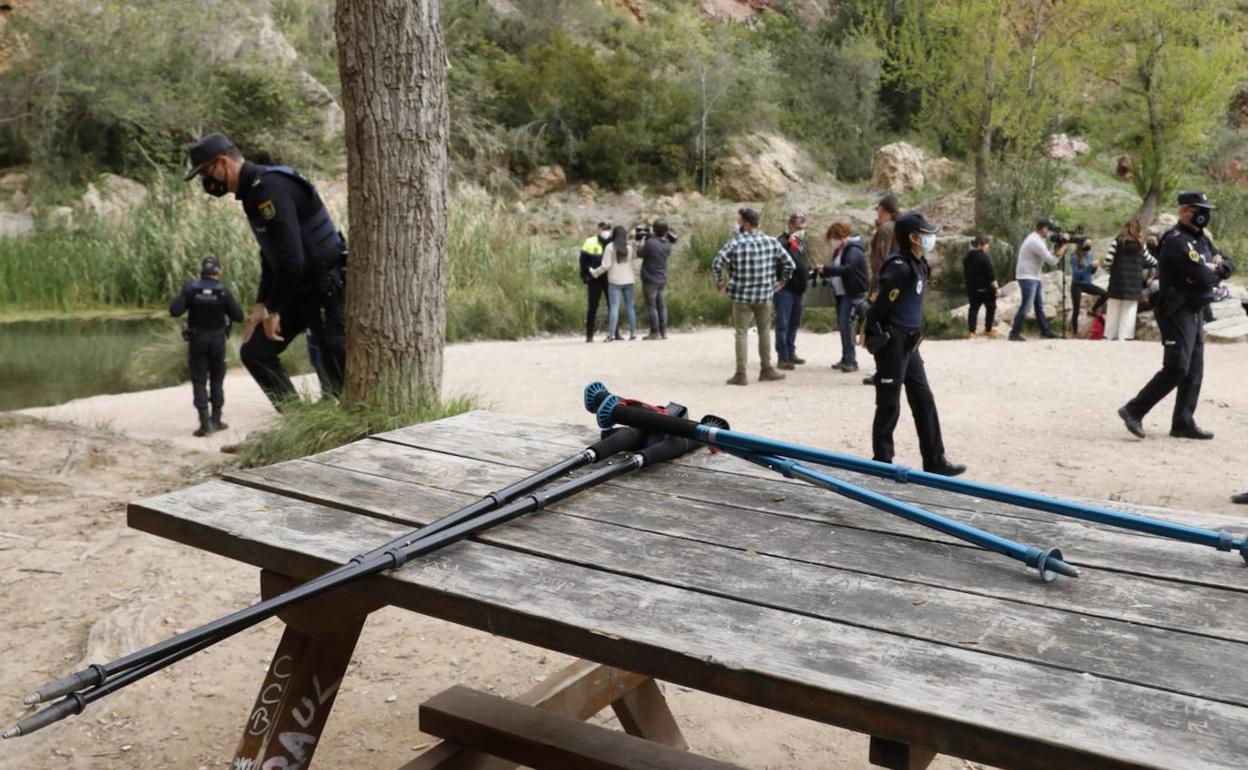 Agentes en la ruta del agua de Chelva