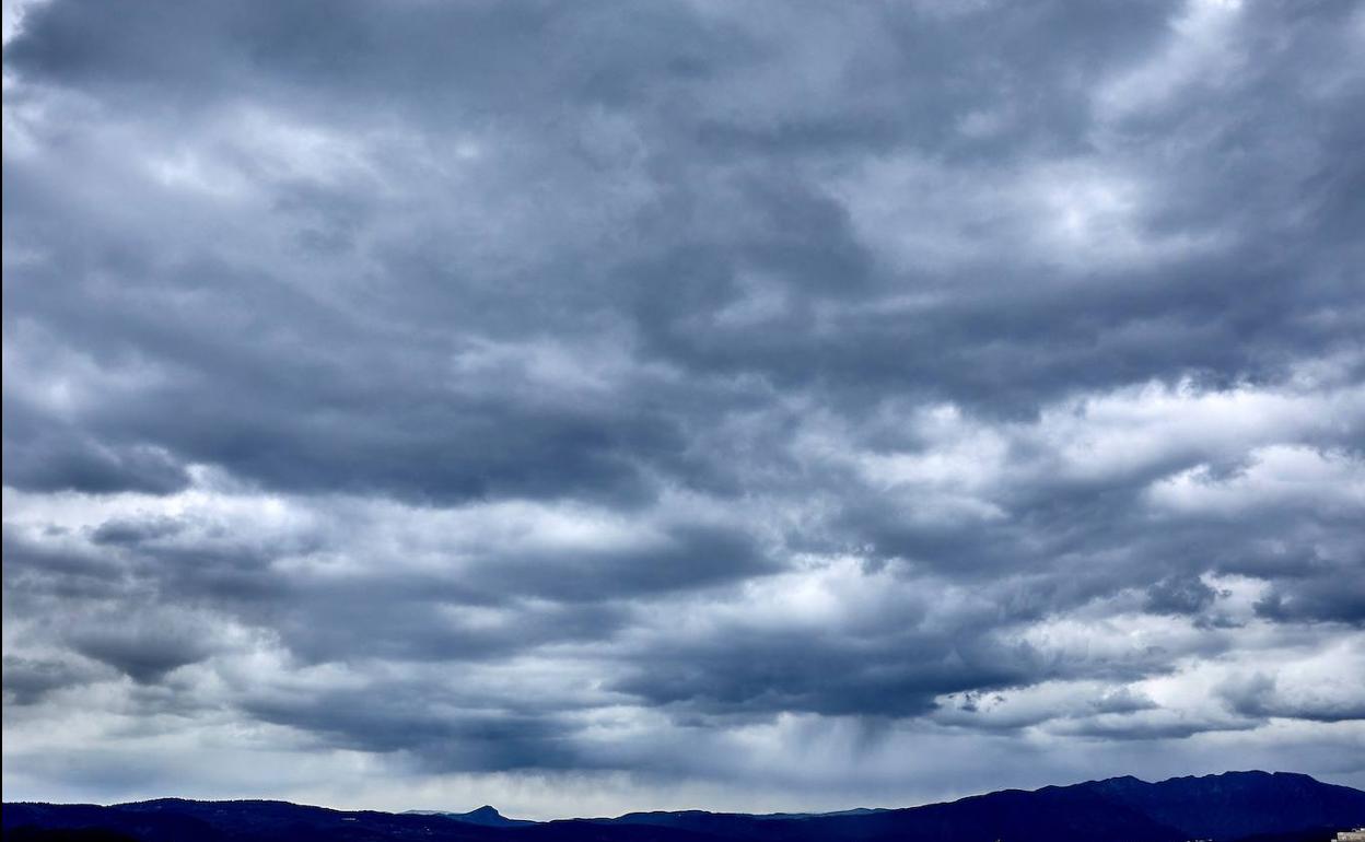 Nubes cerca de Gandia, en una imagen de archivo. 