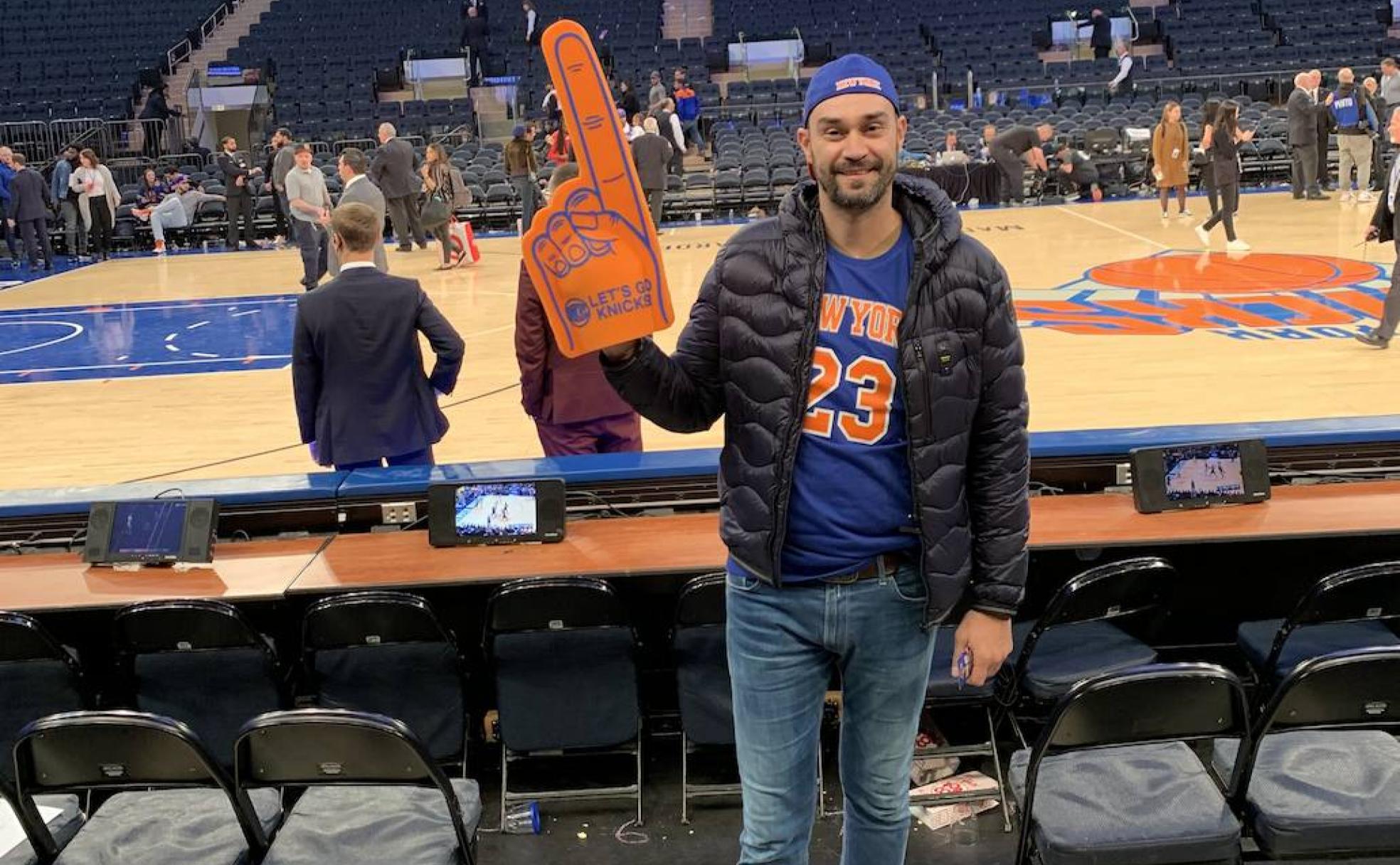 Rubén Fernández en un partido en el Madison Square Garden de Nueva York.