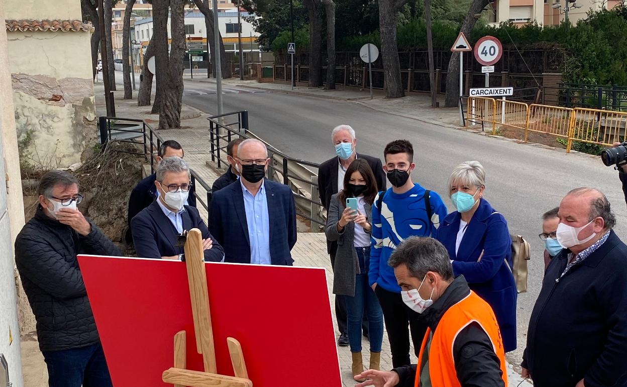 Explicación de las obras en Cogullada. 