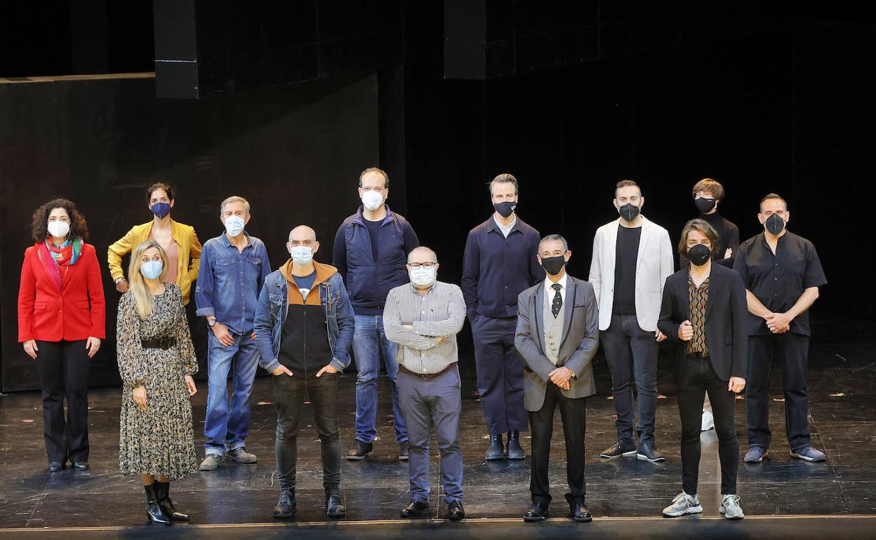 Parte del equipo, en Valencia