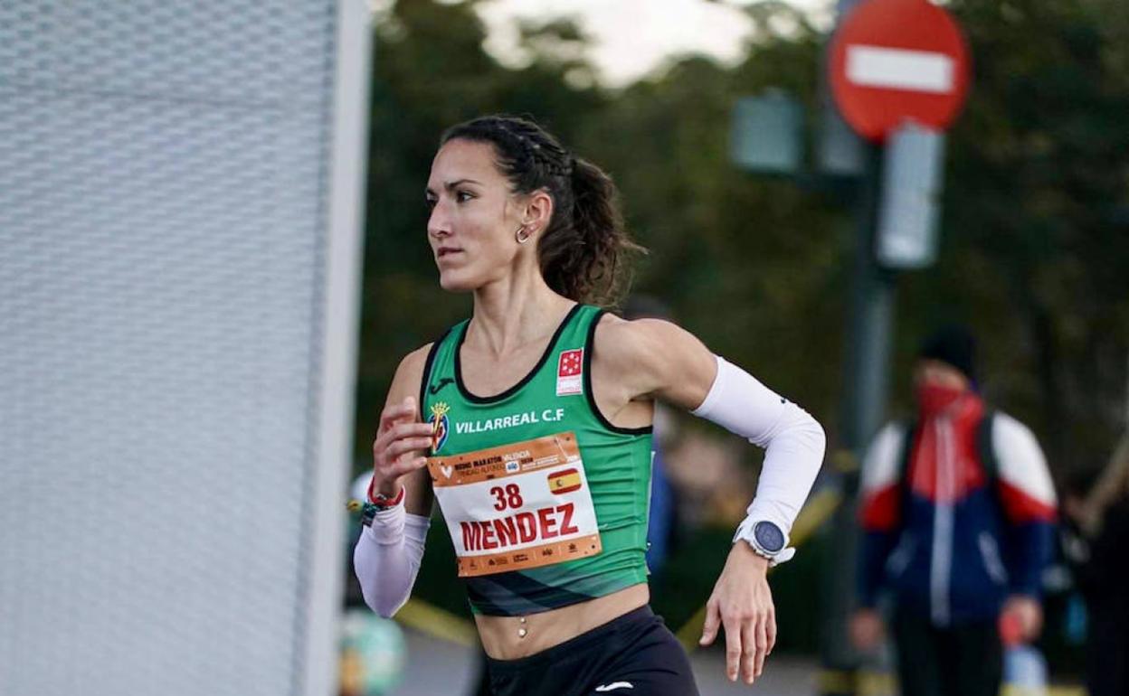 Laura Méndez, en carrera. 