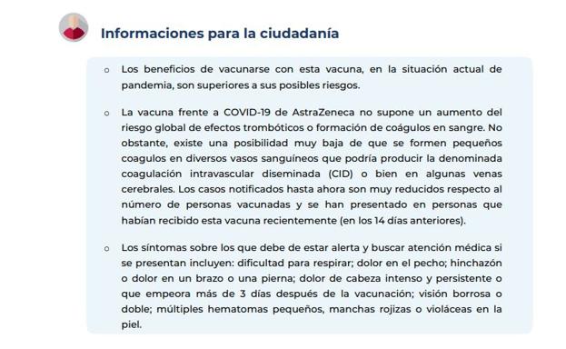 Aviso de la AEMPS del 18 de marzo de 2021. 