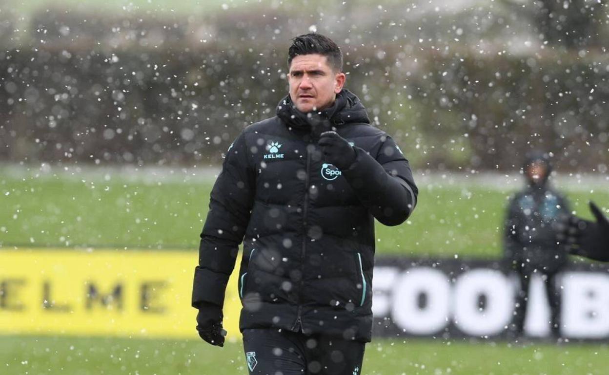 Xisco Muñoz, durante un partido esta temporada en el Watford. 