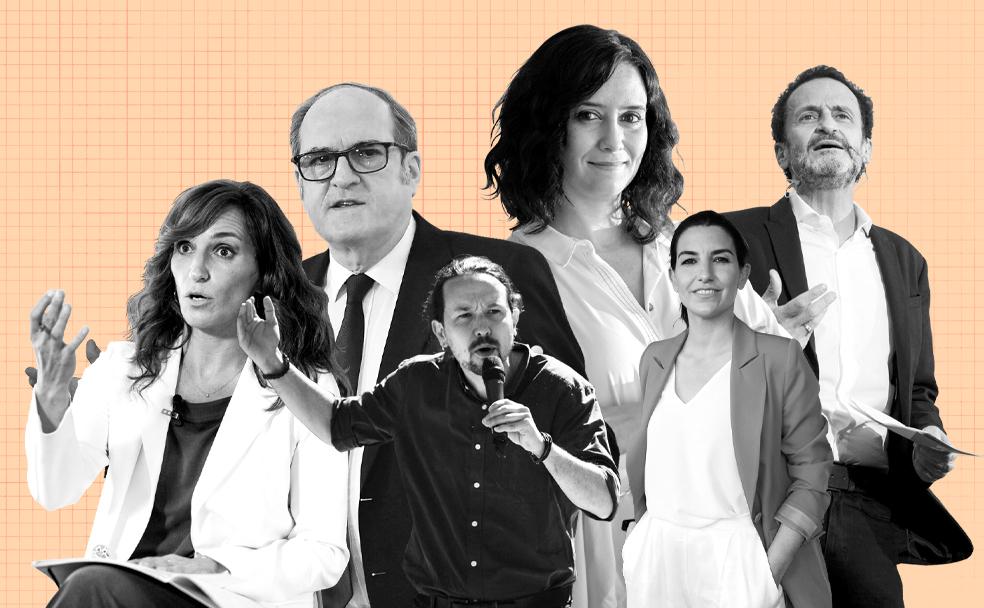 ¿Quiénes son los candidatos para las elecciones del 4-M en Madrid?