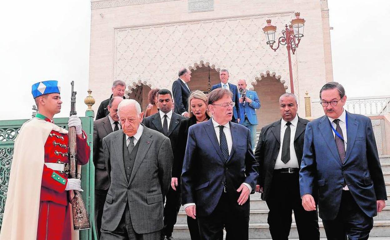 El presidente Puig, durante una visita comercial a Marruecos. 