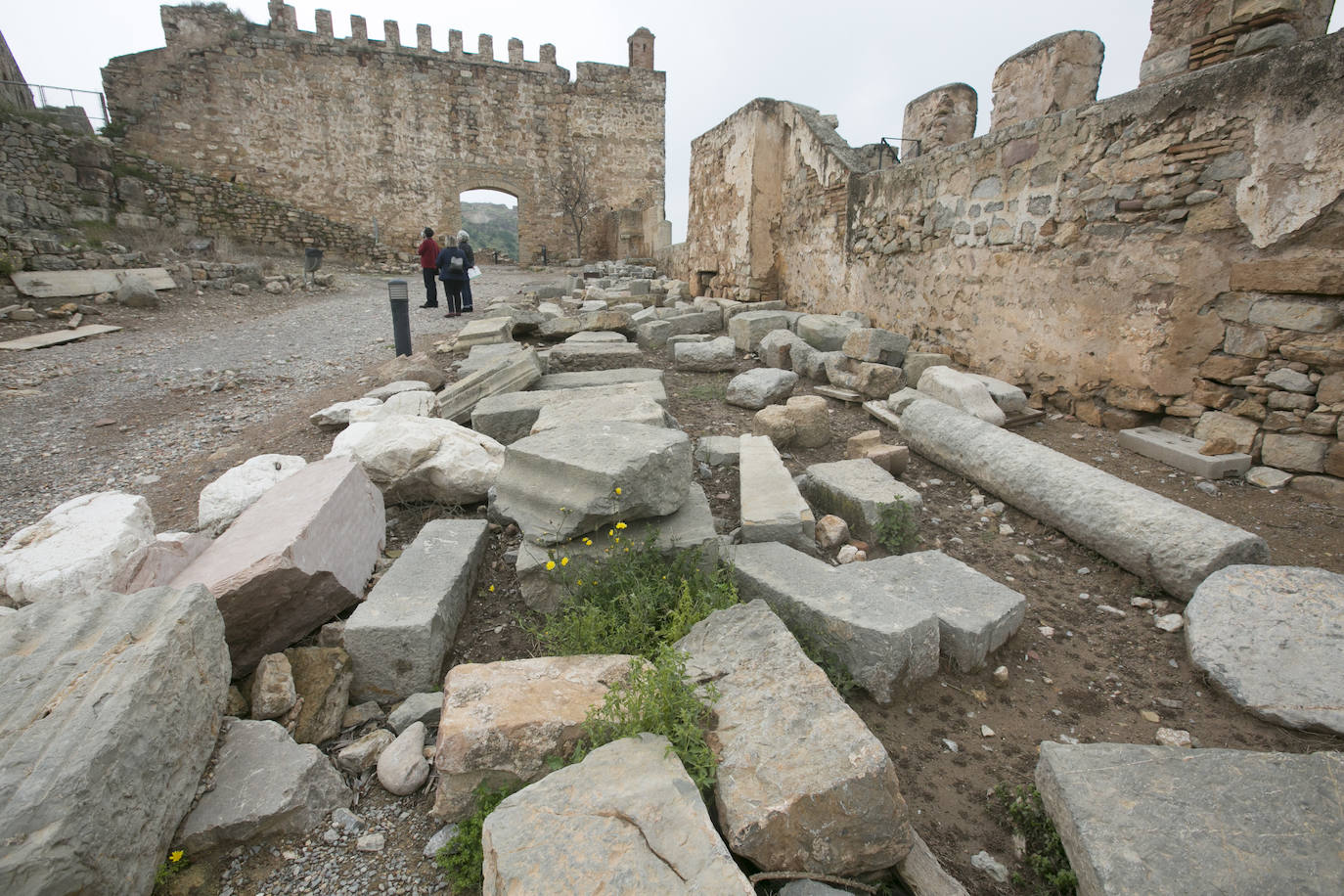 Estado del Castillo de Sagunto en abril de 2021. 