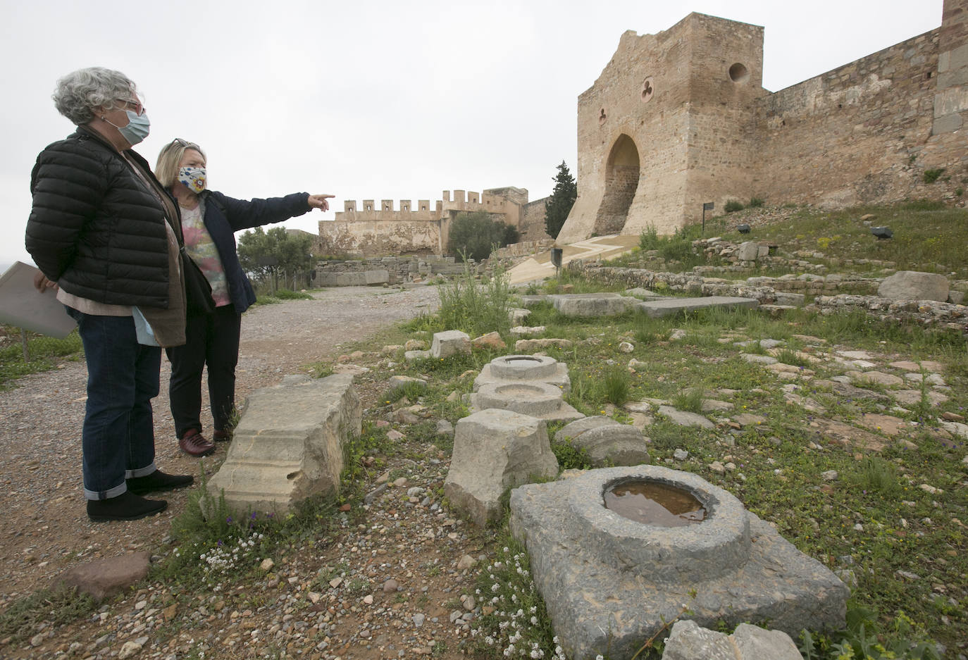 Estado del Castillo de Sagunto en abril de 2021. 