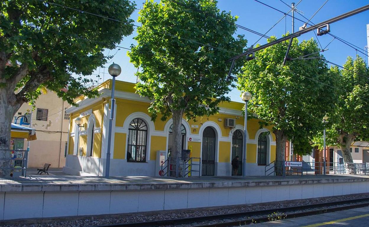 La estación de Massamagrell. 