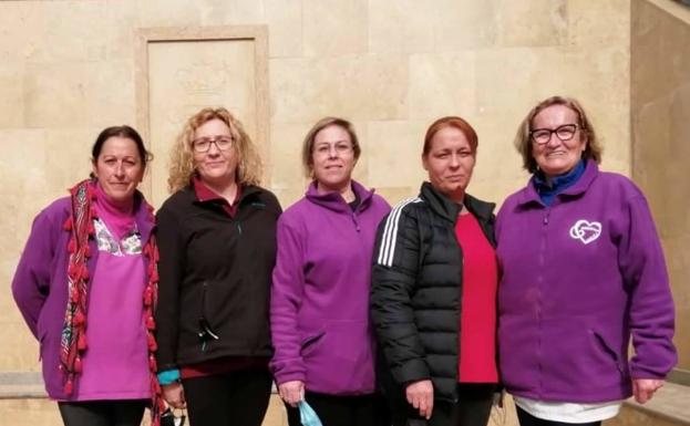 Carmen Lorente, Maribel Ortiz, Sandra Pérez, Luisa Carpena y María José Venacloig. 