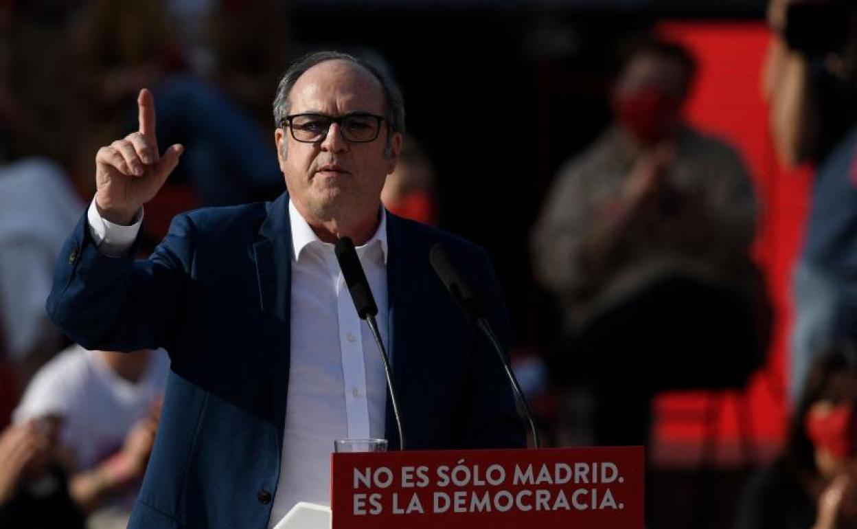 Ángel Gabilondo, durante un acto de campaña. 