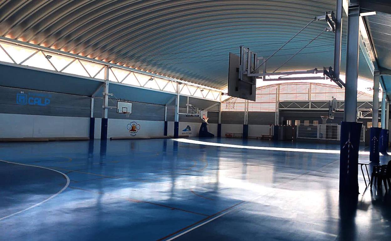 La Pista Azul, lugar donde se llevará a cabo la vacunación masiva en Calp. 