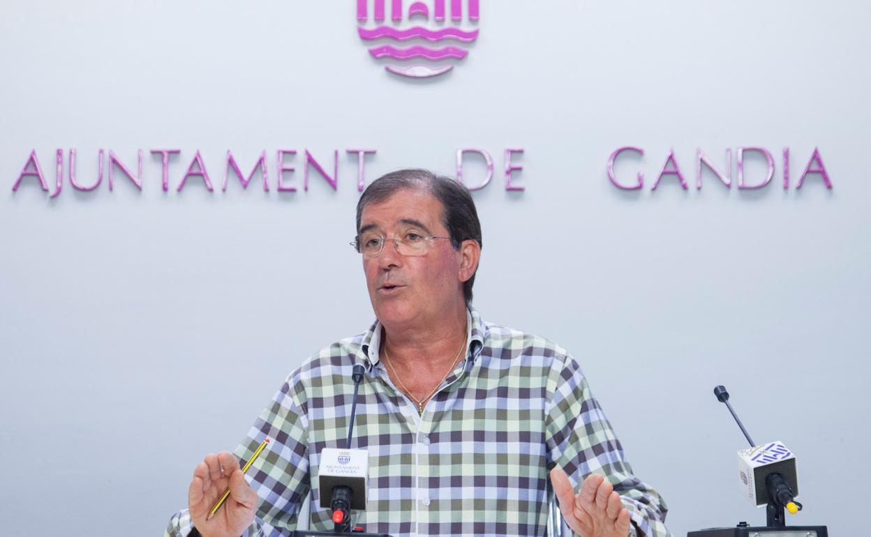 Toni Rodríguez, en una rueda de prensa en 2016.