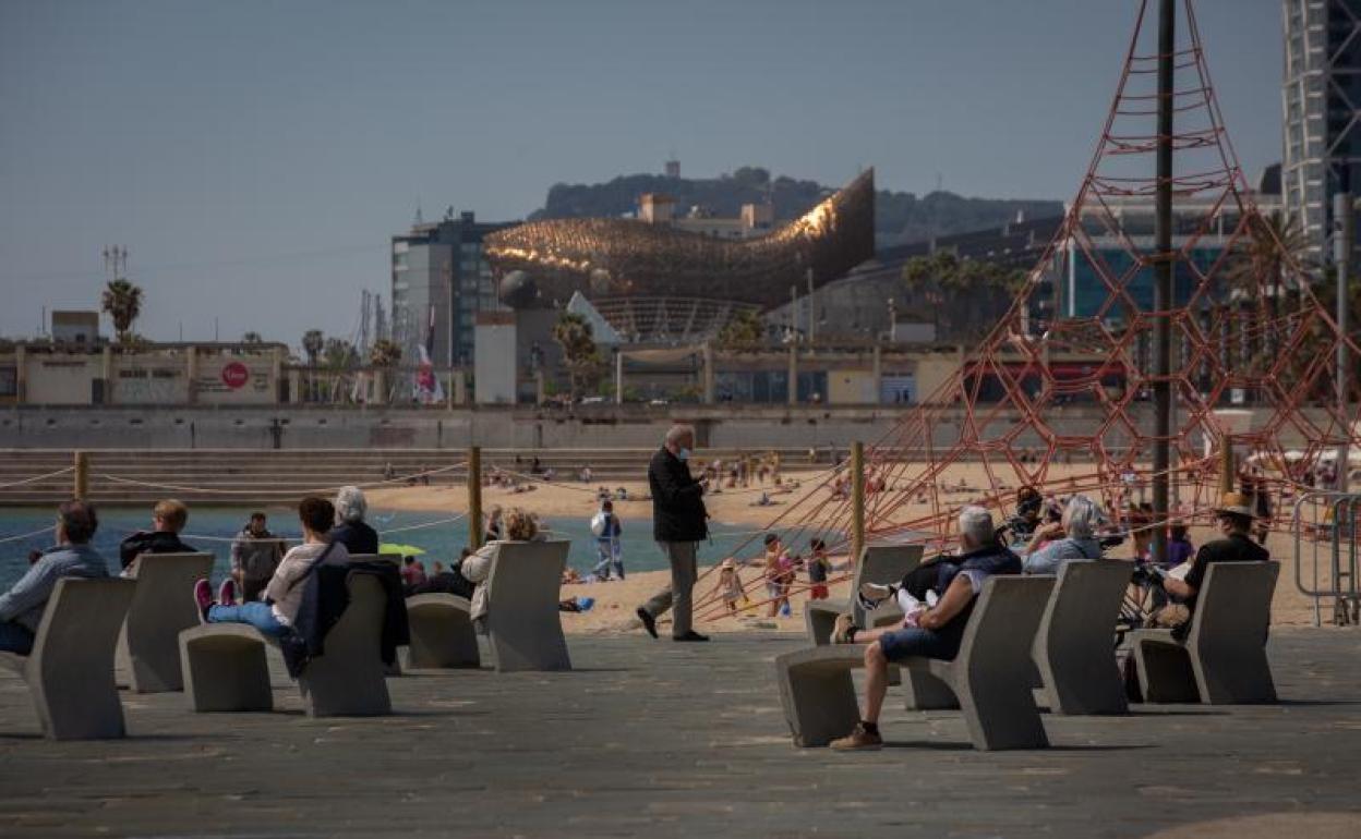 Playa del Bogotell en Barcelona. 