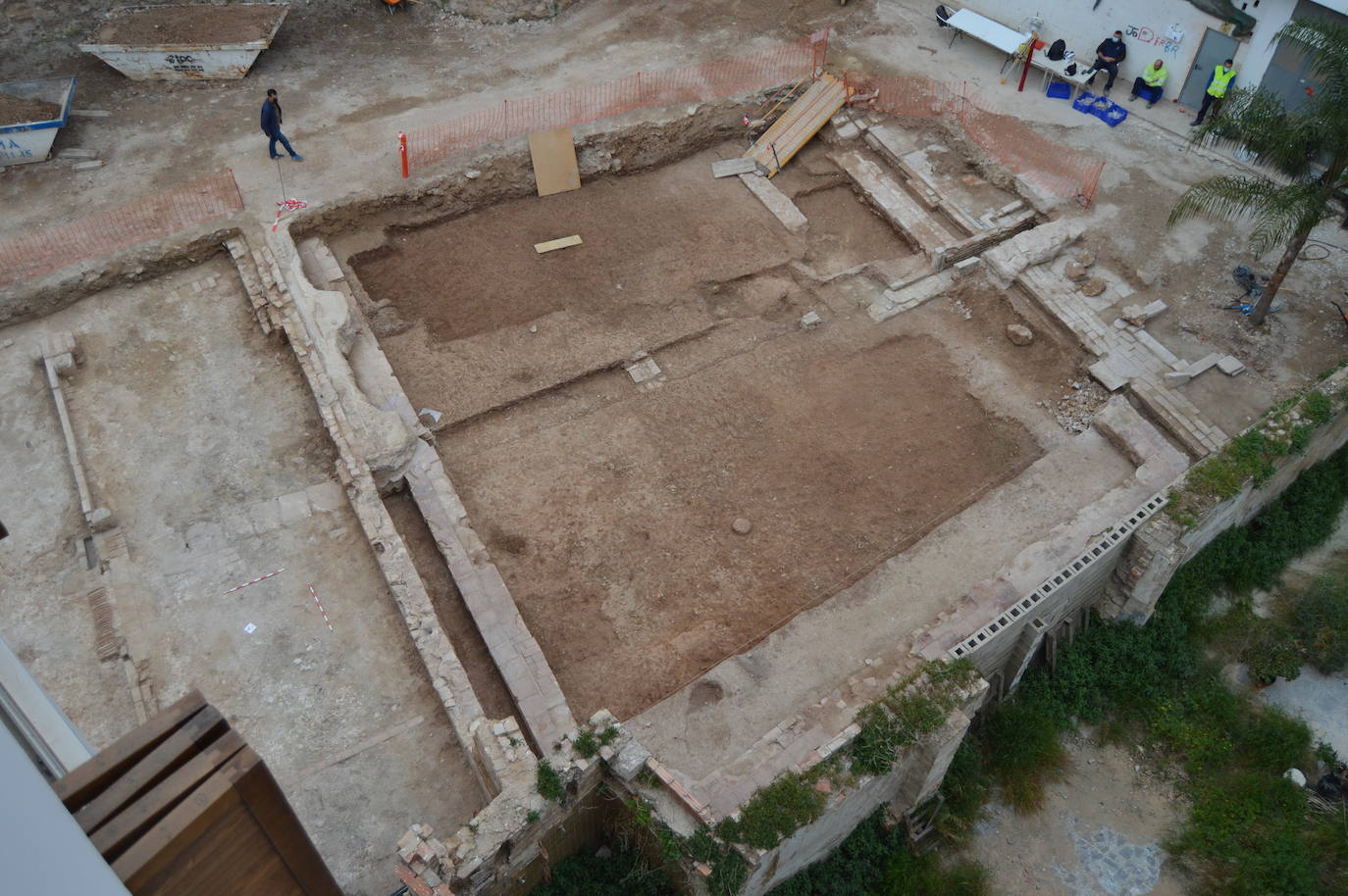 Restos de la muralla islámica.