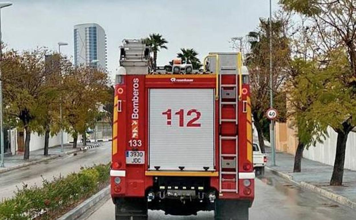 Imagen de una intervención del Consorcio Provincial de Bomberos de Alicante. 