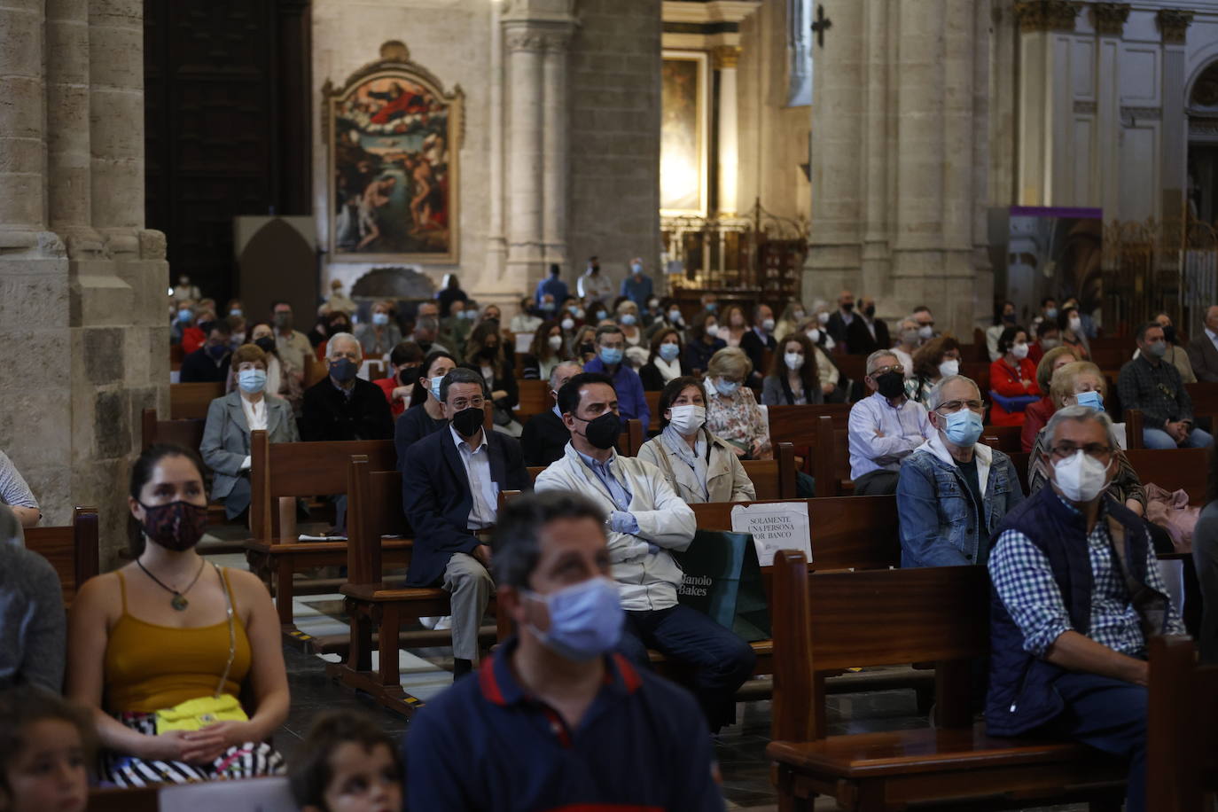 Missa d'Infants y traslado de la Virgen en Valencia