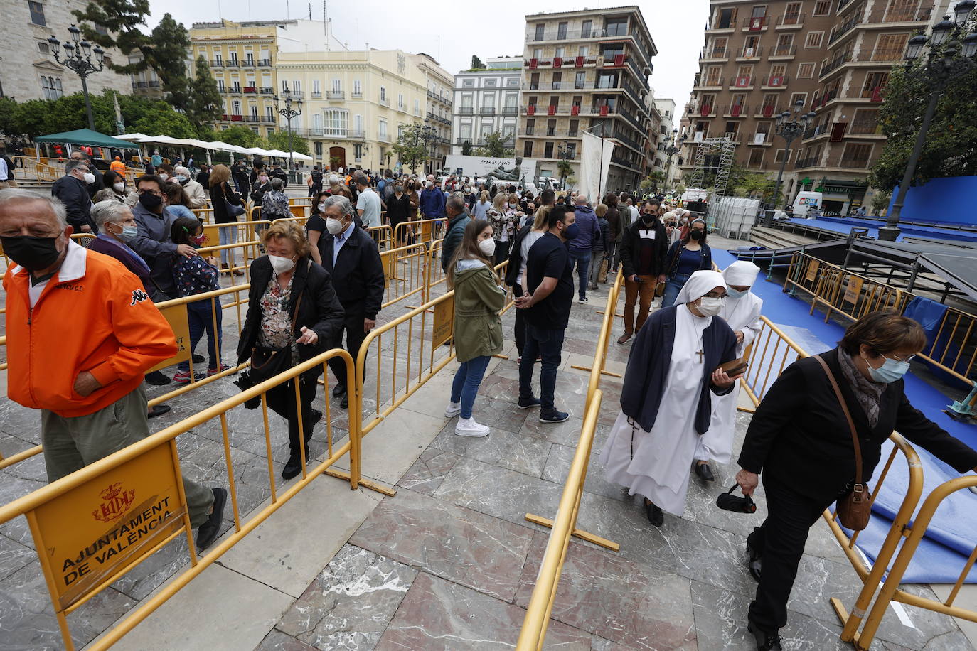 Missa d'Infants y traslado de la Virgen en Valencia