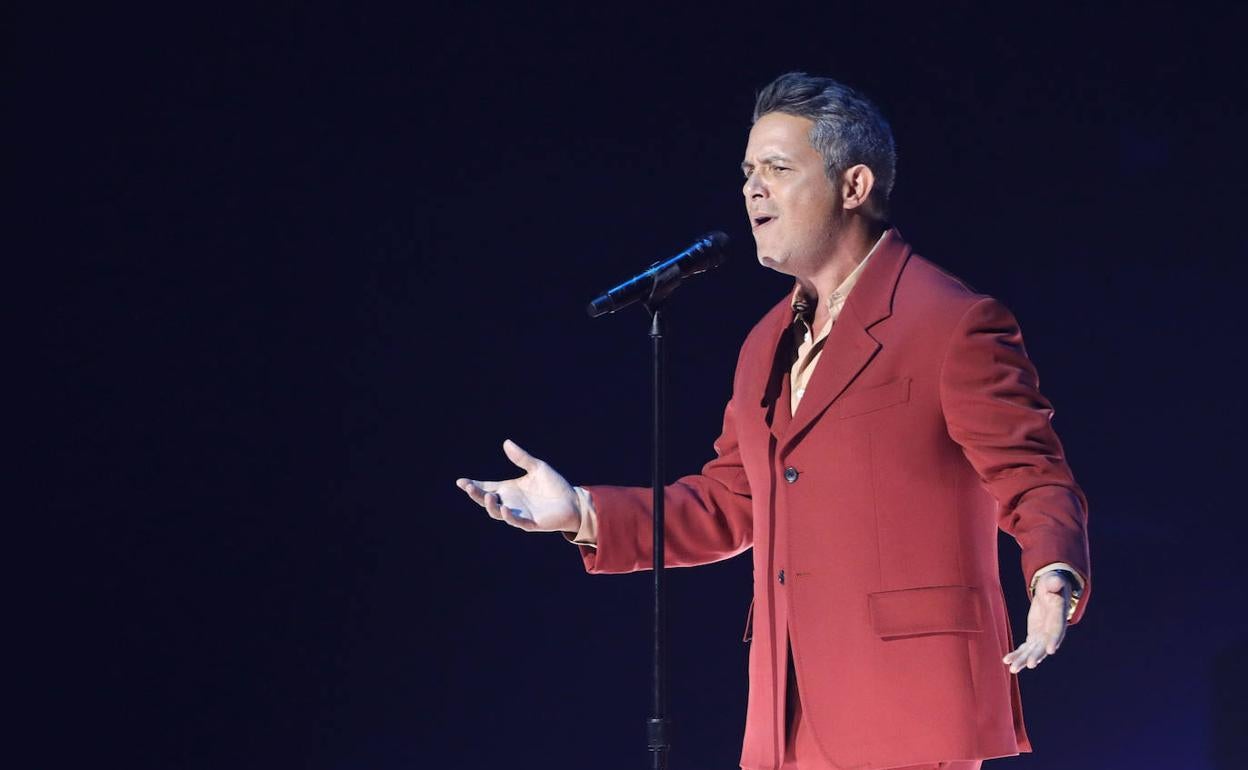 Alejandro Sanz, durante un concierto. 