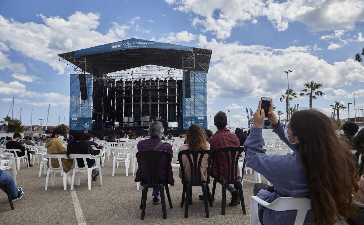 Uno de los conciertos que recientemente se han celebrado en la Marina de Valencia. 