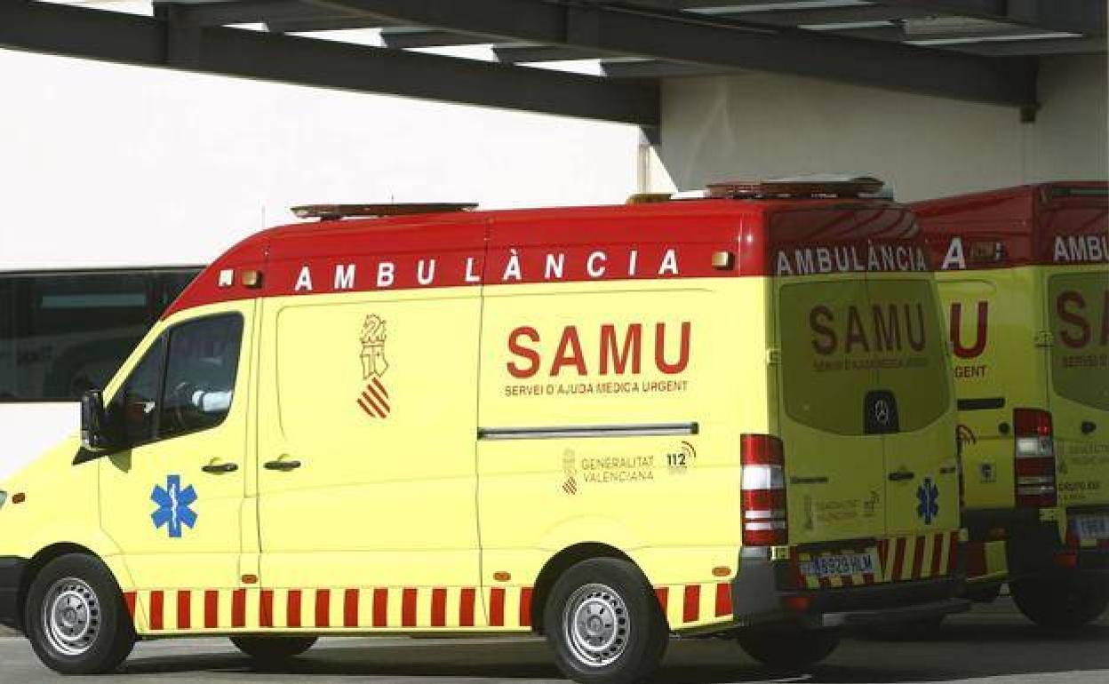 Una ambulancia del SAMU. 