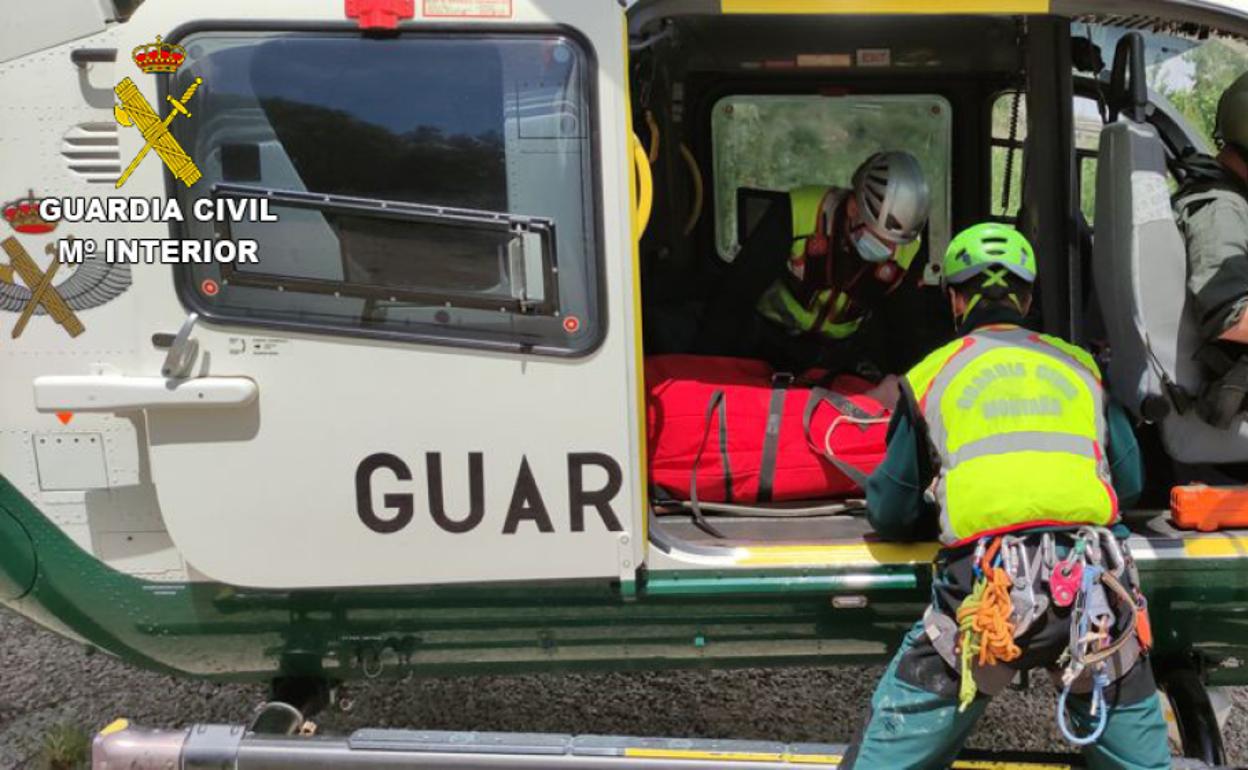 El lugar donde se encontraba el hombre era de difícil acceso. 