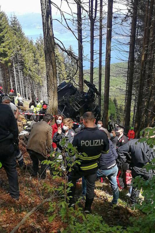 Fotos: El accidente del teeférico de Mottarone, en imágenes