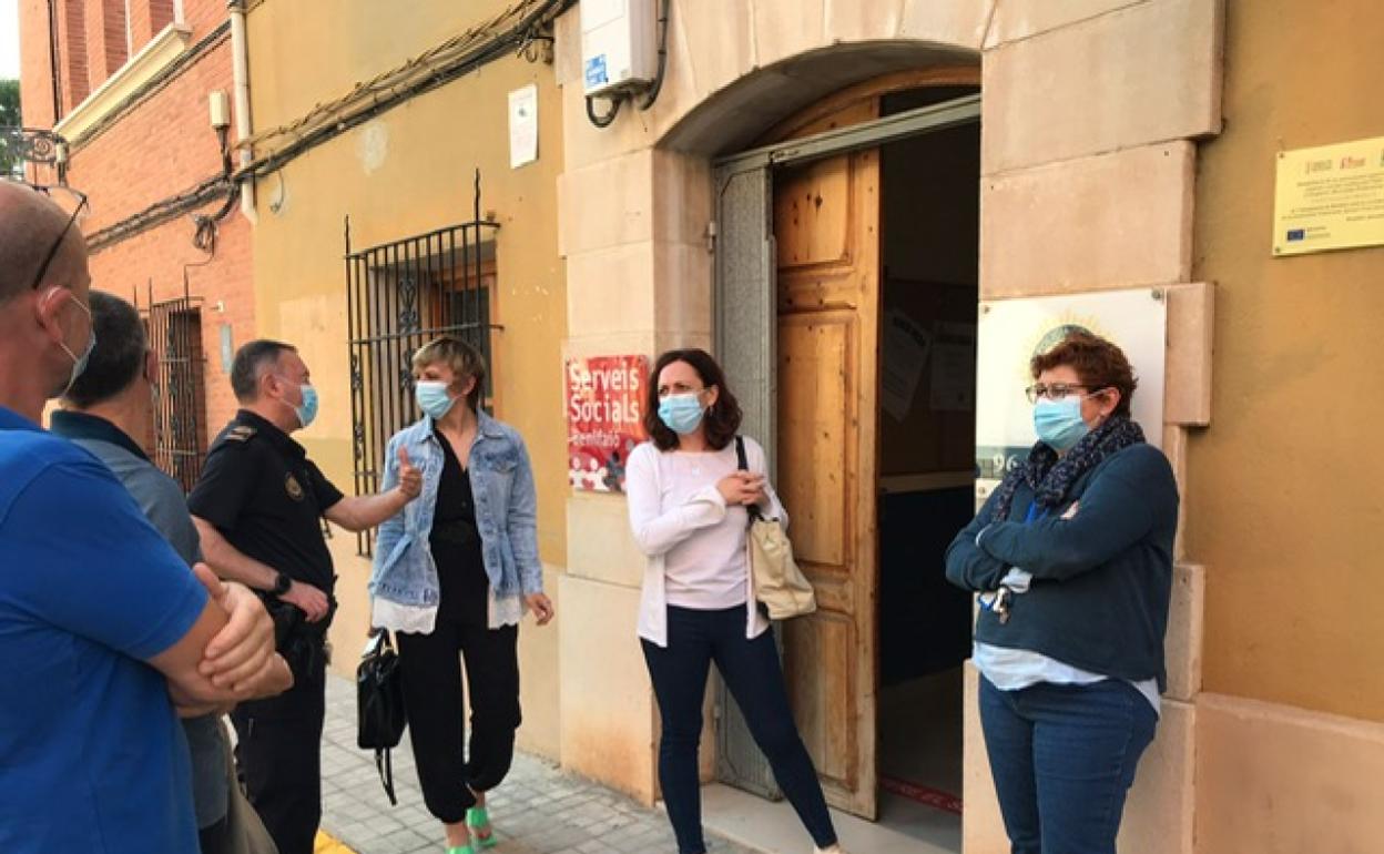 Visita a las obras de las casas 'dels mestres' de Benifaió. 