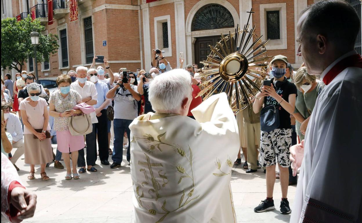 Celebración del Corpus en Valencia el año pasado. 