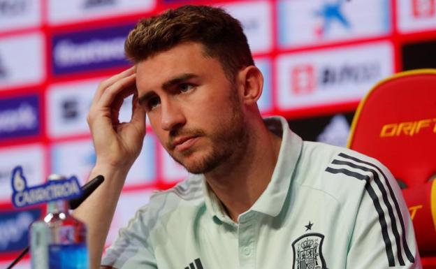 El jugador de la selección española de fútbol Aymeric Laporte. 