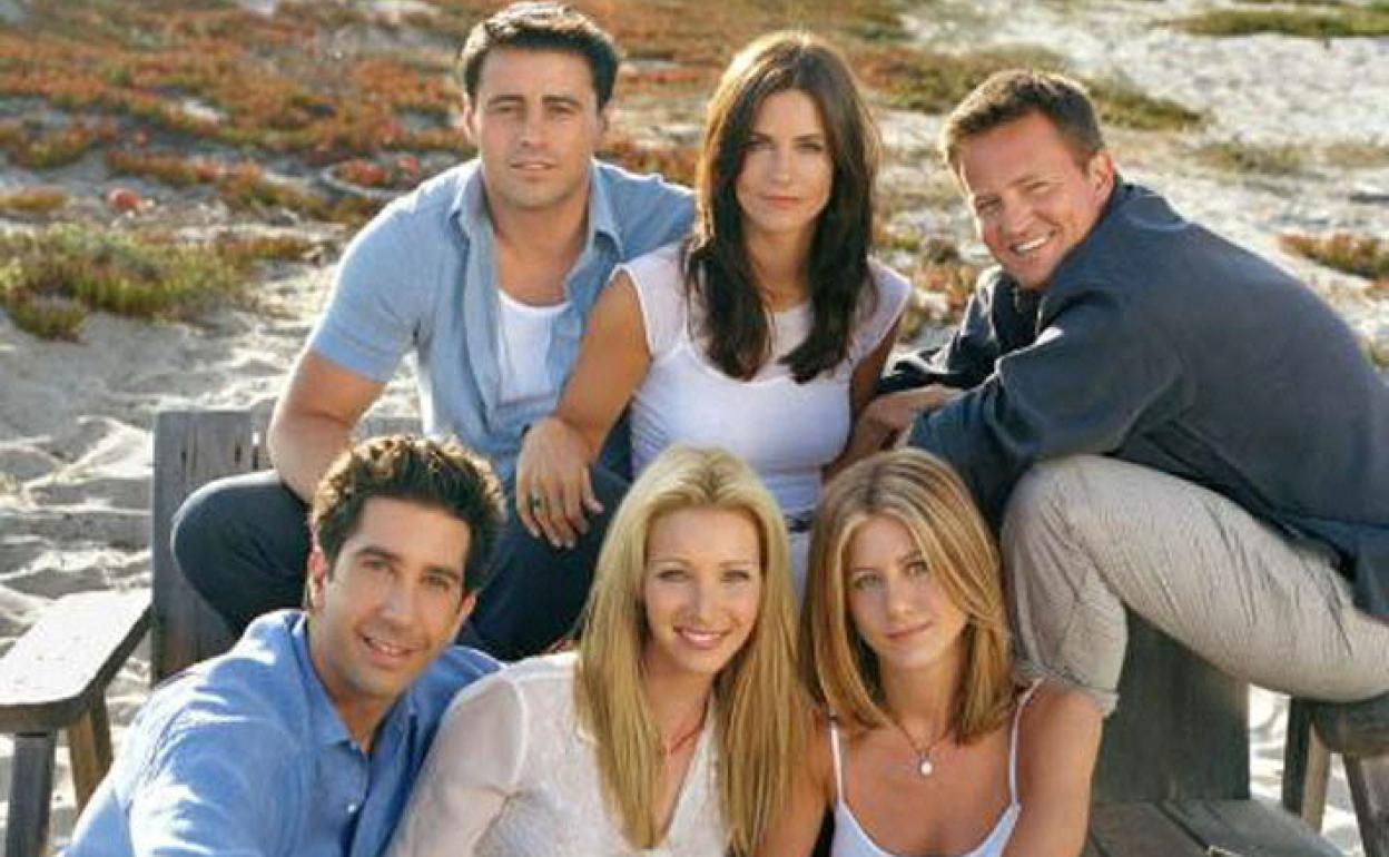 Los actores de 'Friends': Rachel, Monica, Phoebe, Joey, Chandler y Ross.