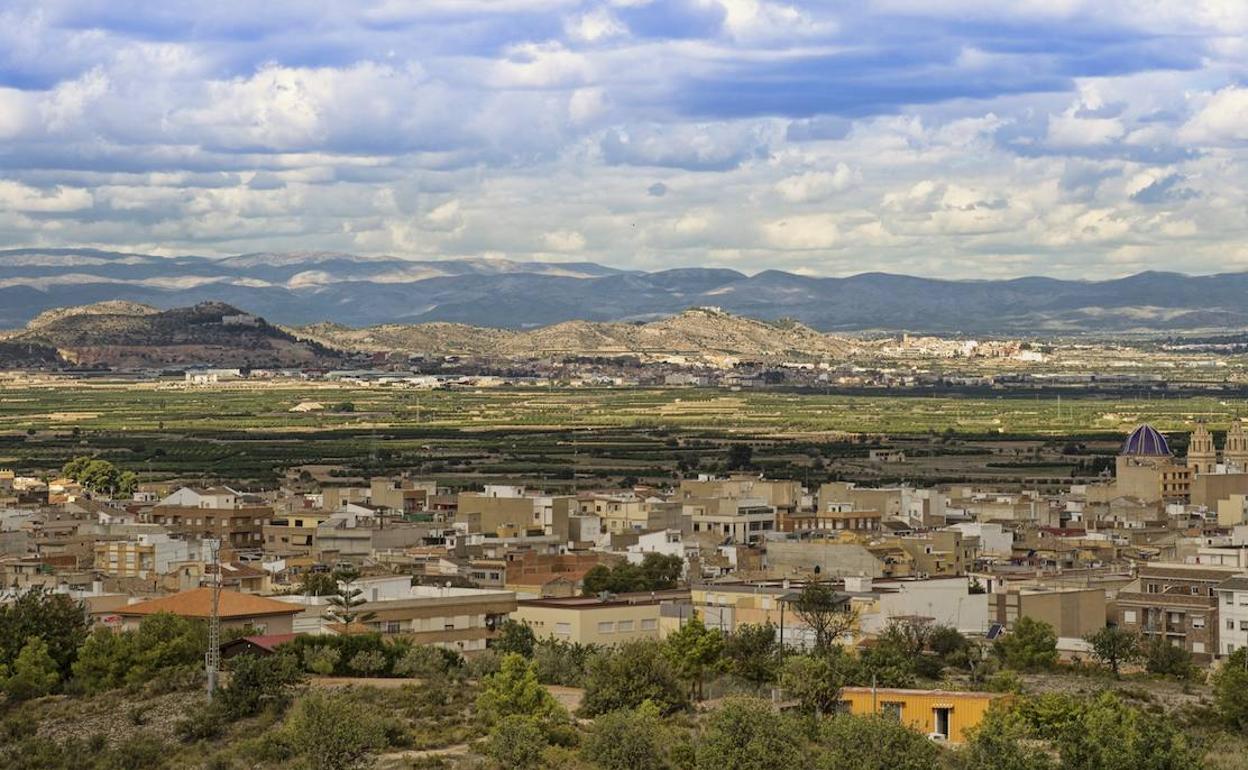 Una vista aérea de Riba-roja de Túria. 