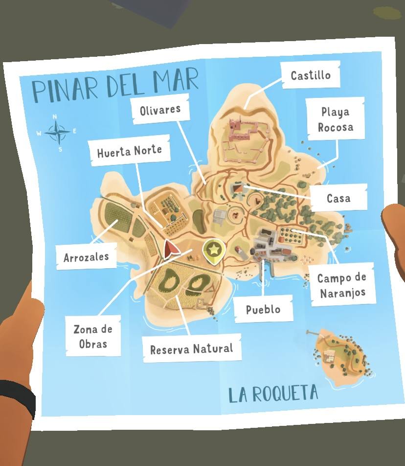 Mapa de Pinar del mar y de la Roqueta