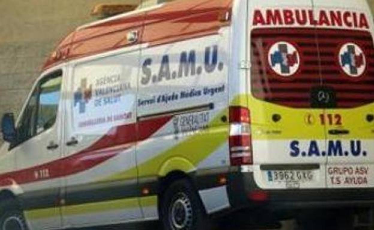 Una ambulancia del SAMU. 