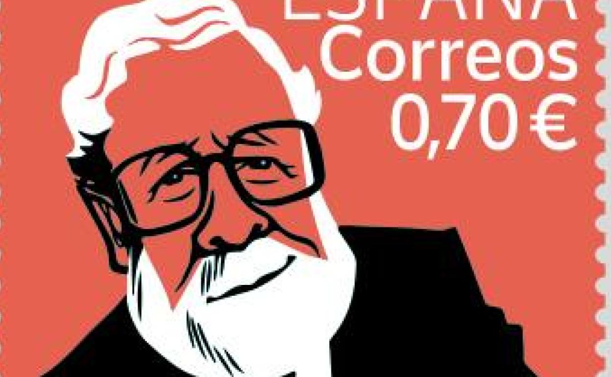 Sello dedicado a Luis García Berlanga. 