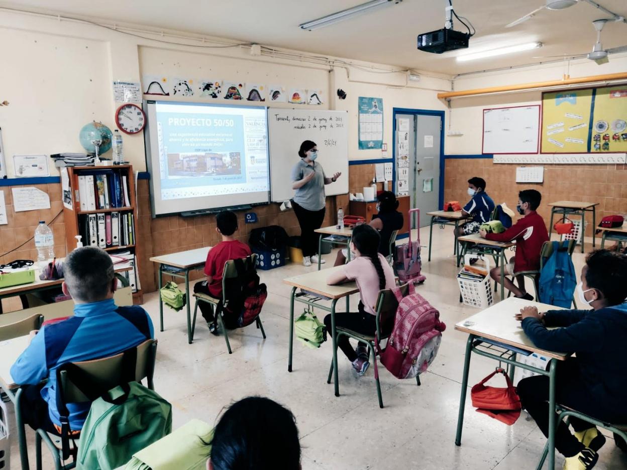 Una jornada del programa en el colegio participante. LP
