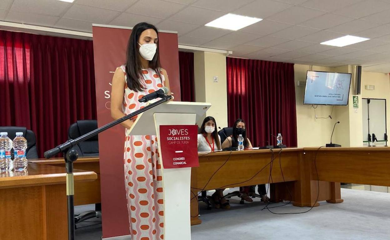 Estel.la Tortajada interviene durante el congreso. 