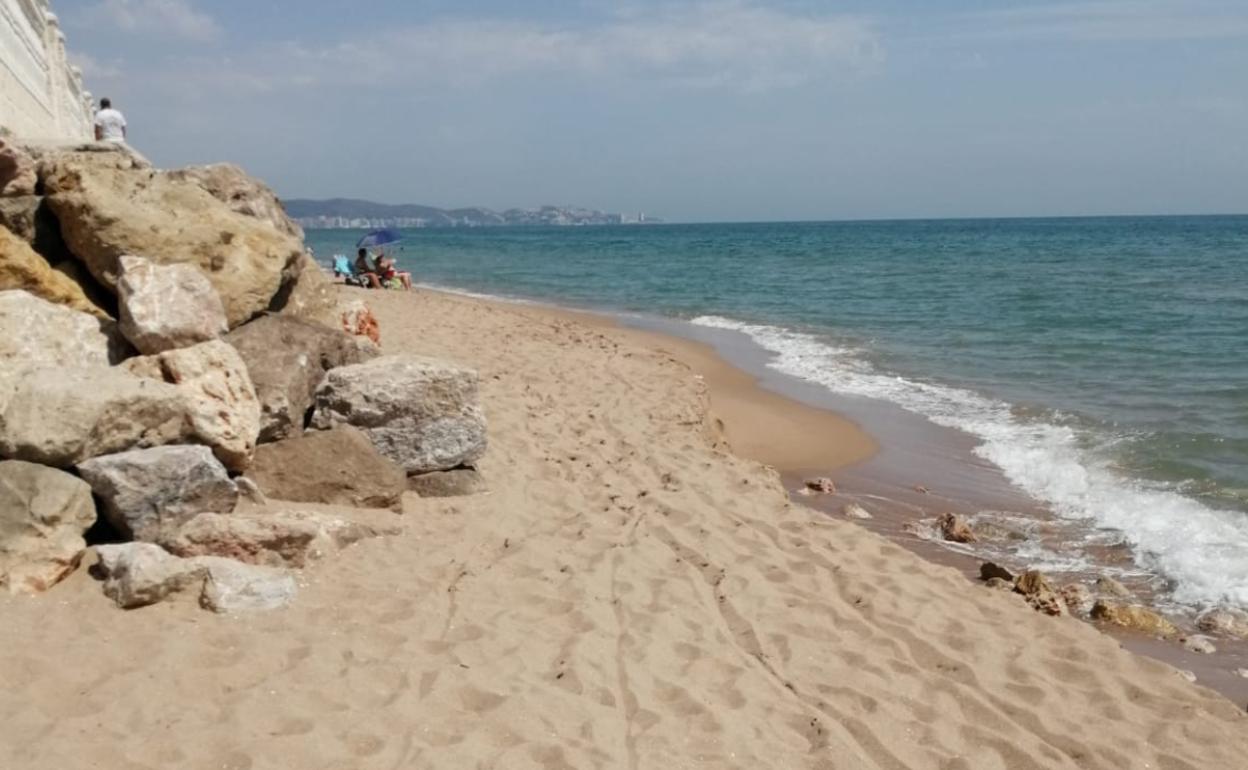 Playa de La Goleta de Tavernes, donde ya no se pueden colocar chiringuitos. 