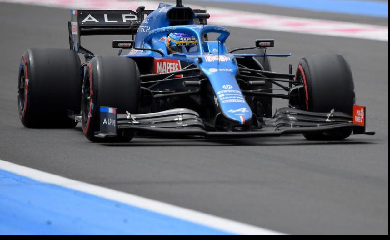 Alonso con el A521 en Paul Ricard