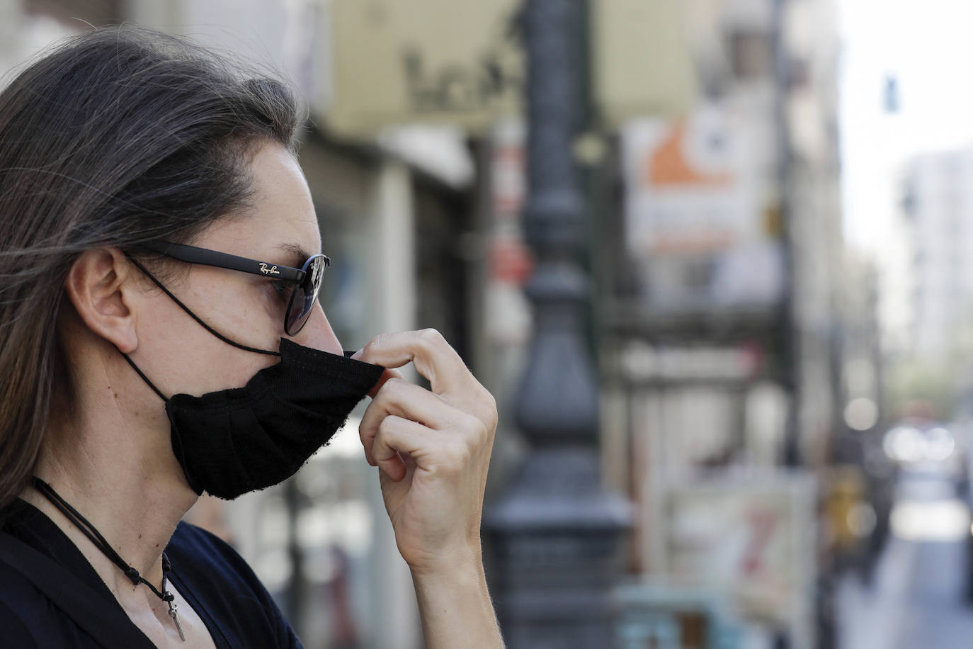 Primer día sin mascarilla obligatoria en Valencia.