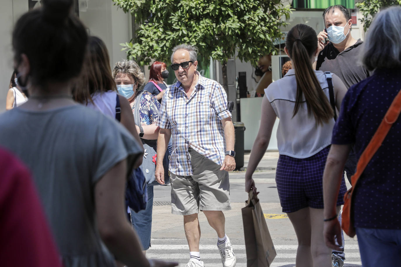 Primer día sin mascarilla obligatoria en Valencia.