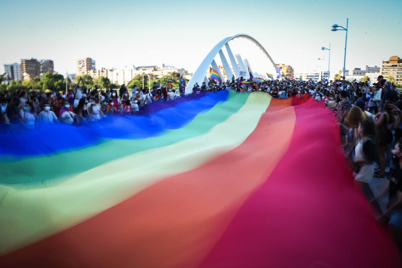 Marcha del Día de Orgullo 2021 en Valencia. 